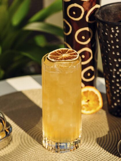 Le cocktail Mai Tai réalisé.
